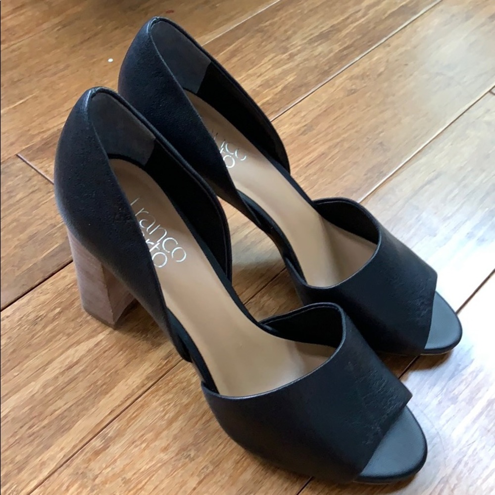 NEW FRANCO SARTO Women’s Leather Black sz 7